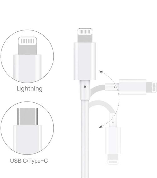 CHARGEUR RAPIDE USB C LIGTHTNING POUR IPHONE