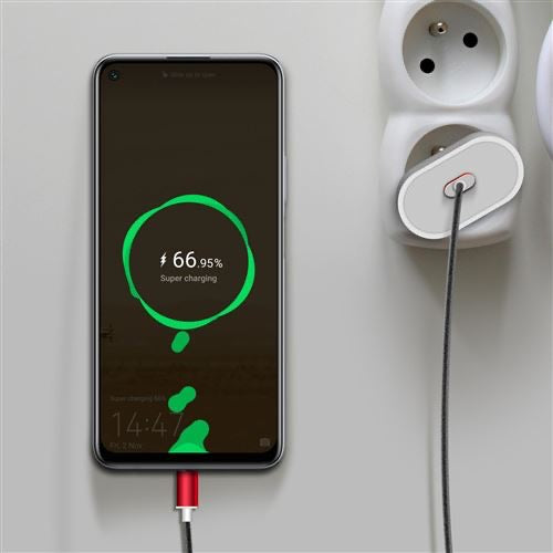 Chargeur de charge ultra rapide 25 W, port USB de type C (sans câble)
