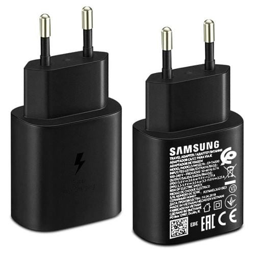 Chargeur de charge ultra rapide 25 W, port USB de type C (sans câble)