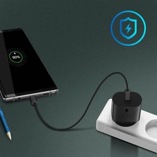 Chargeur de charge ultra rapide 25 W, port USB de type C (sans câble)