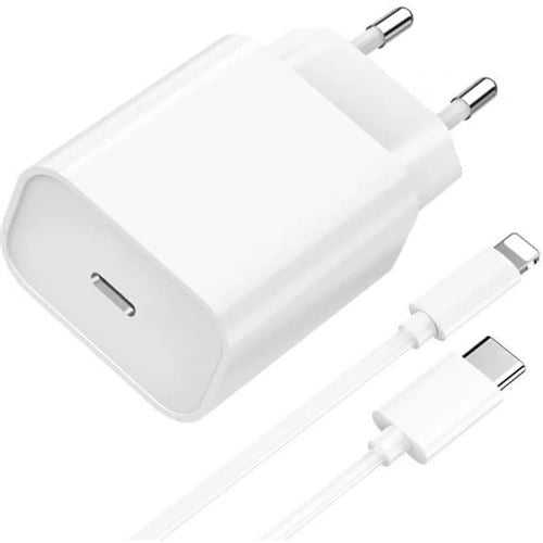 CHARGEUR RAPIDE USB C LIGTHTNING POUR IPHONE